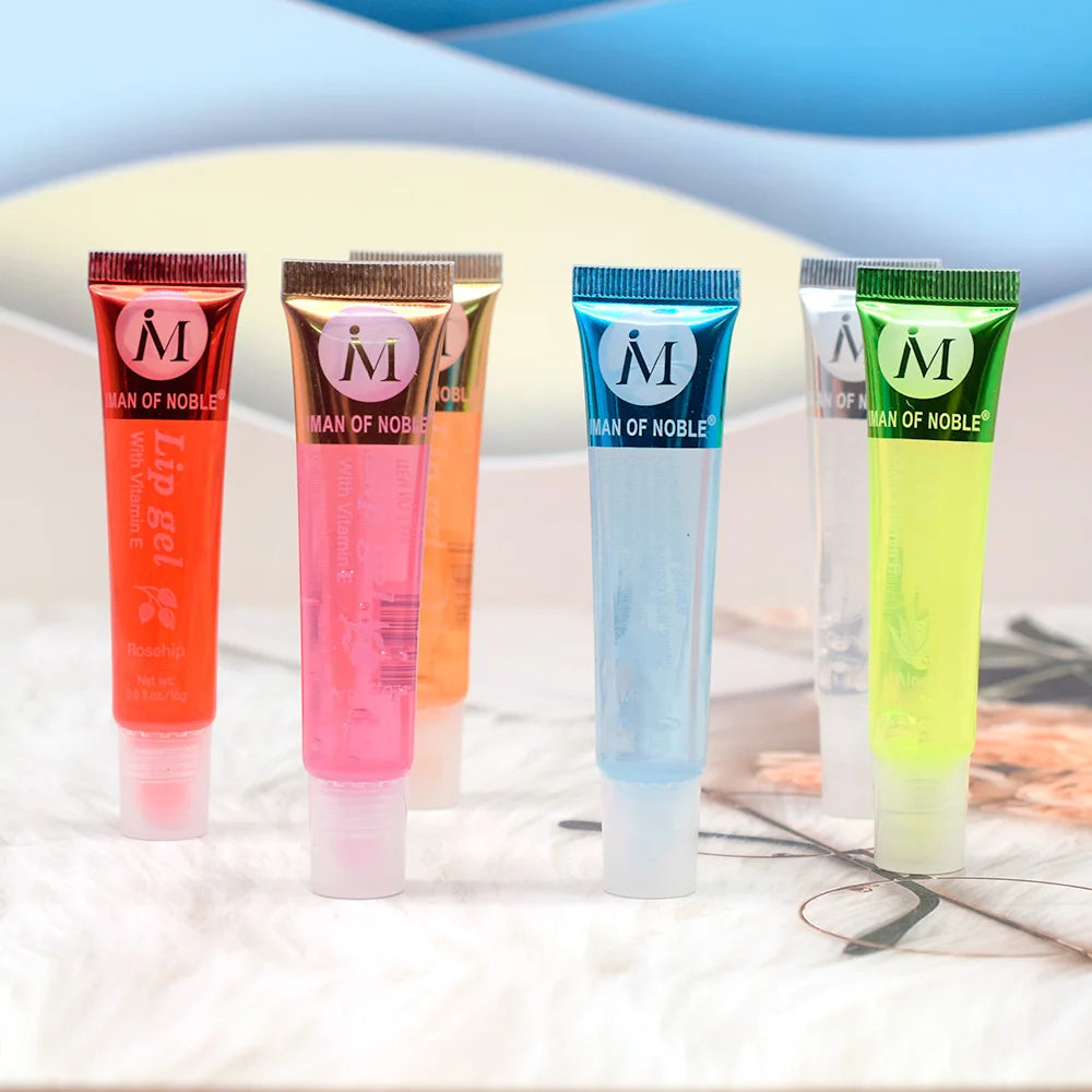 6 Pcs Fruity Flavor Hydrating Moisturizing Lip Gloss Set - ATSProducts