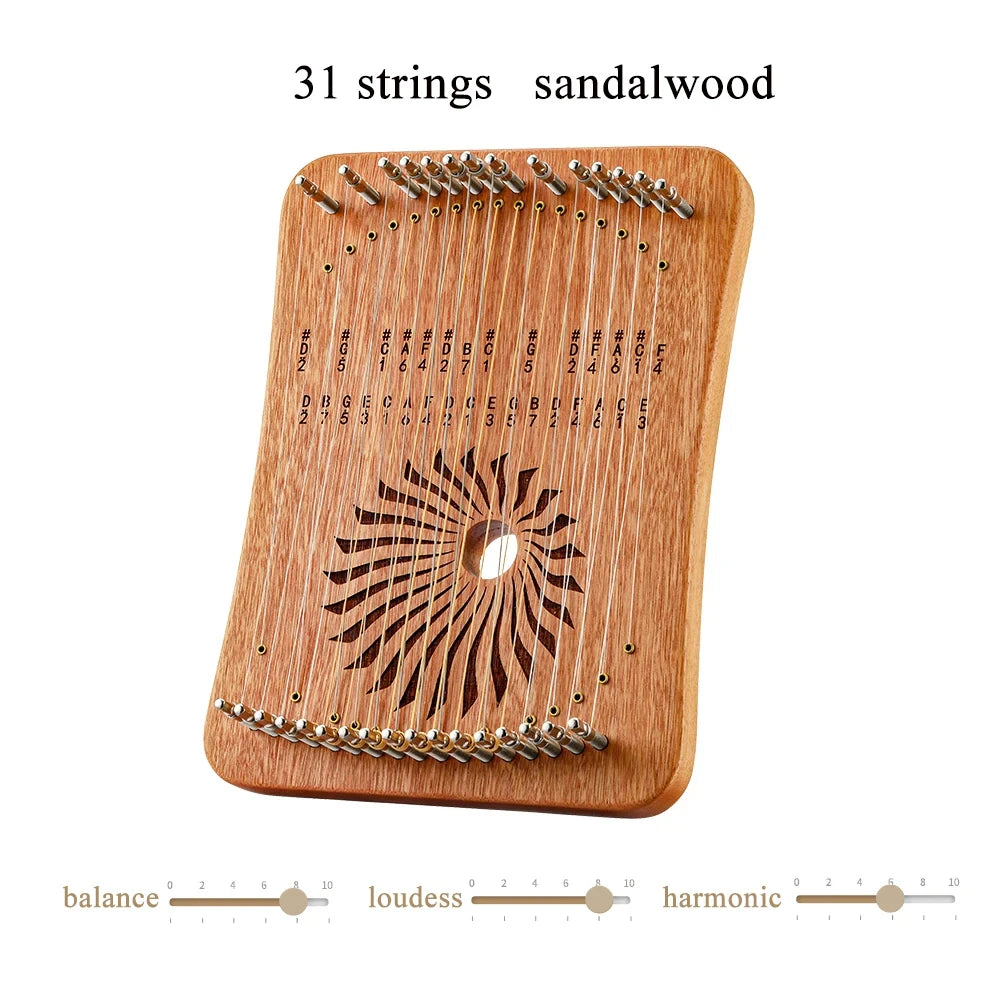 Hluru Lyre 17 Or 31 Strings - ATSProducts
