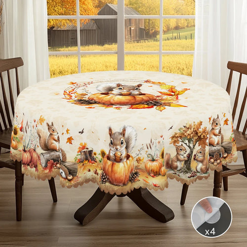 1 Piece of Autum Thanksgiving Themed Printed Tablecloth - ATSProducts