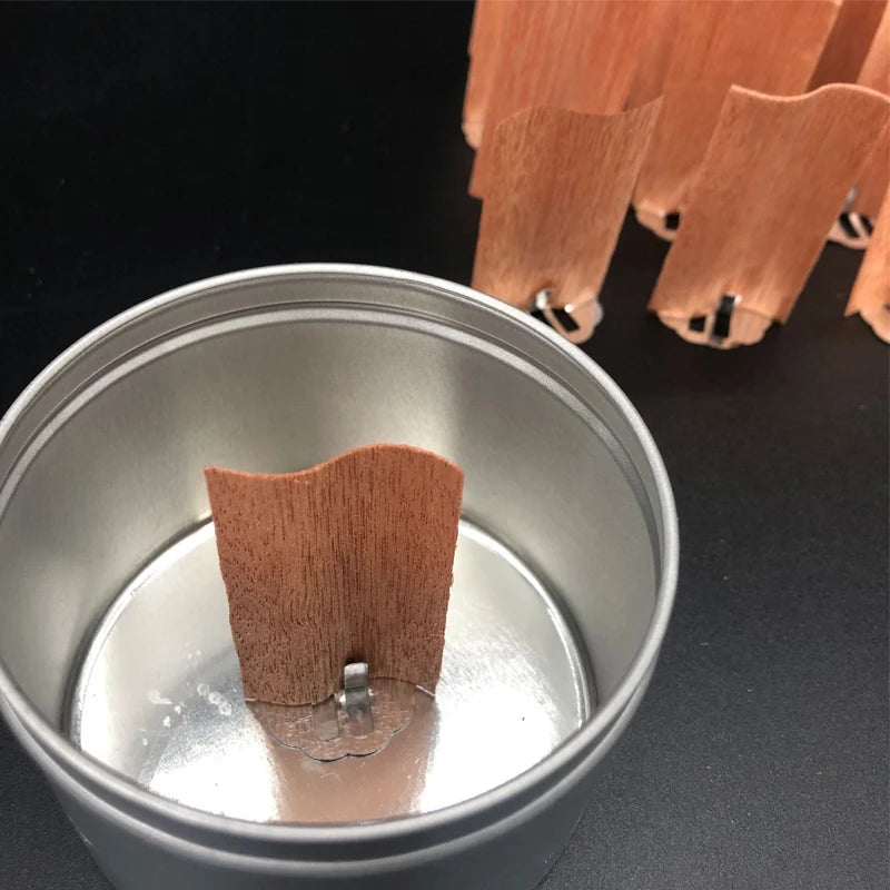 10pcs Natural Wooden Candle Wick With Holders - ATSProducts