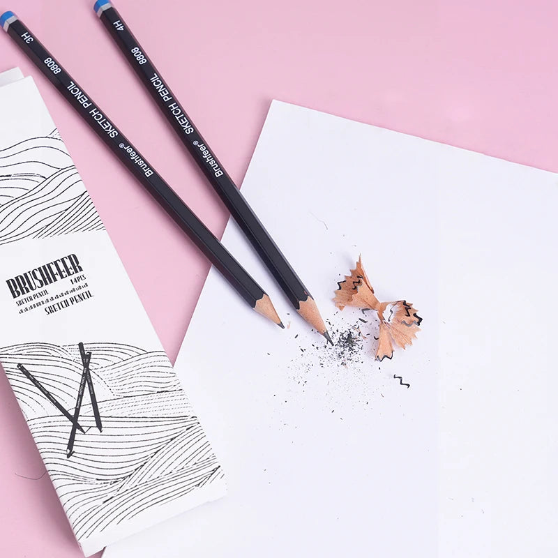 14 PCS/SET 4H-14B Wooden Lead Pencils Set - ATSProducts