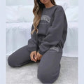 Fleece-Lined LA Sweat Suit 2-Piece Set - ATSProducts