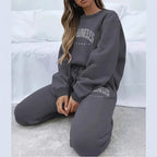 Fleece-Lined LA Sweat Suit 2-Piece Set - ATSProducts