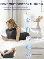 Xiuwo Wedge Pillow WithRemovable Cover