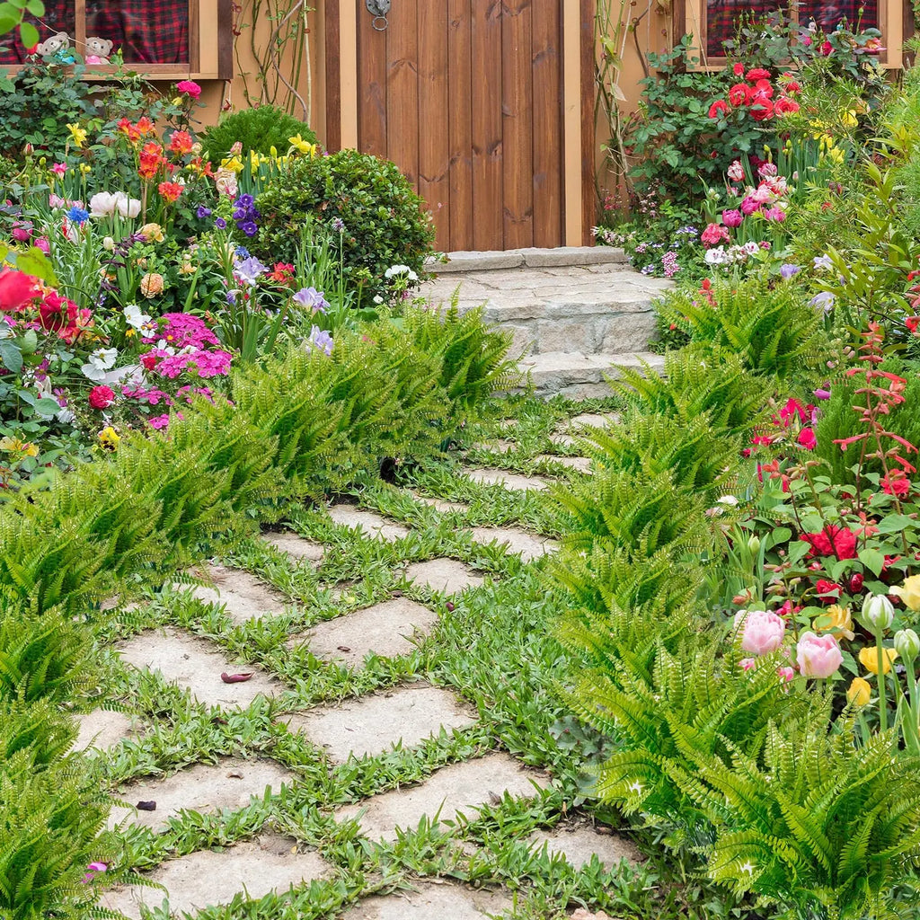 Chenao 4 Bundles Of Artificial Boston Ferns