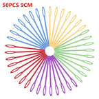 QervFlo 50pcs 7cm 9cm 15cm Plastic Knitting Needles - ATSProducts