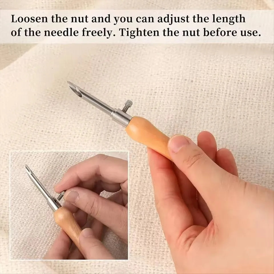 Wooden Handle Embroidery Punch - ATSProducts