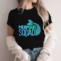 Mermaid Squad Print T-Shirts - ATSProducts