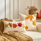 1PC Fall Maple Leaf Pumpkin Pillowcase - ATSProducts