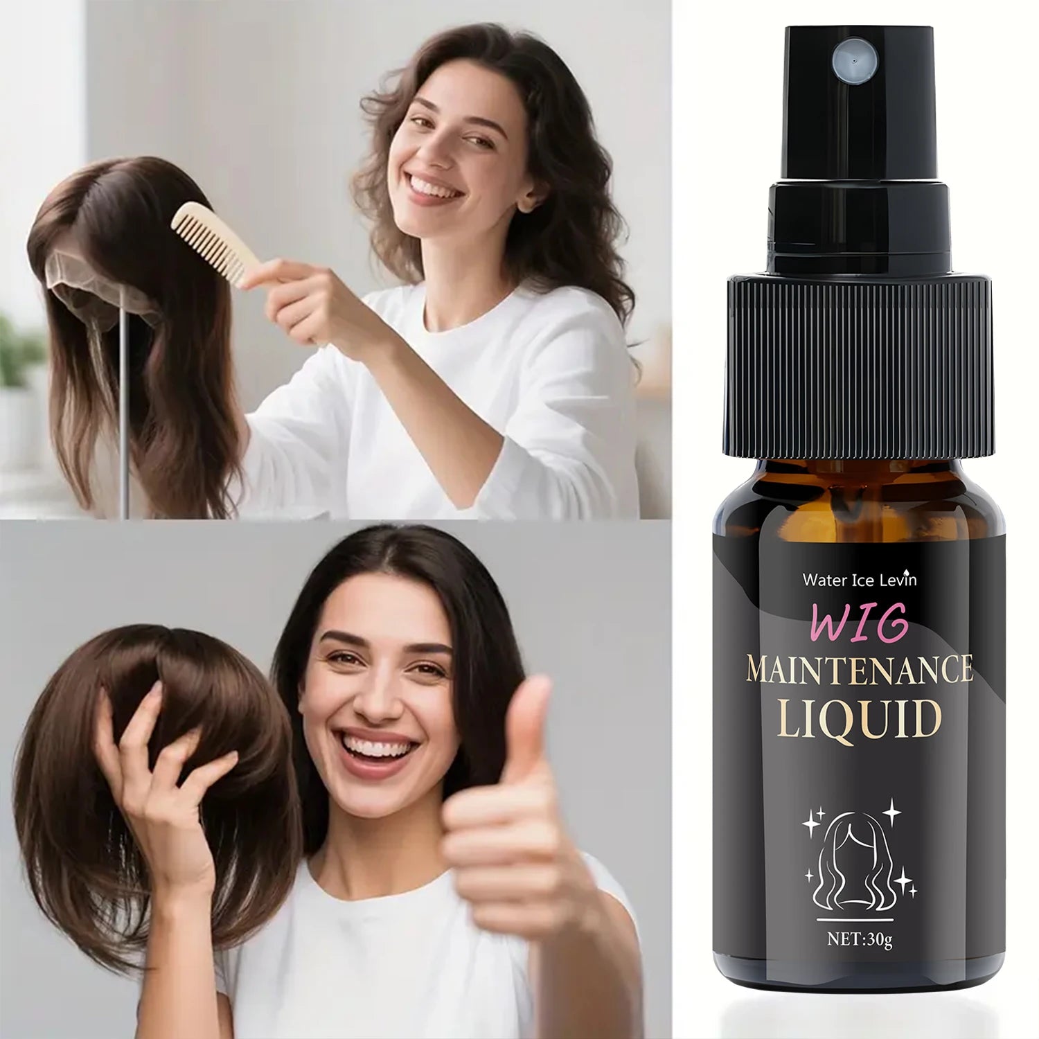 Water Ice Levin Leave-In Wig Detangle Spray - ATSProducts