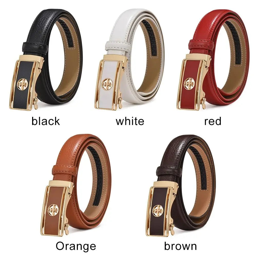 Genuine Leather Automatic Buckle Belt - ATSProducts