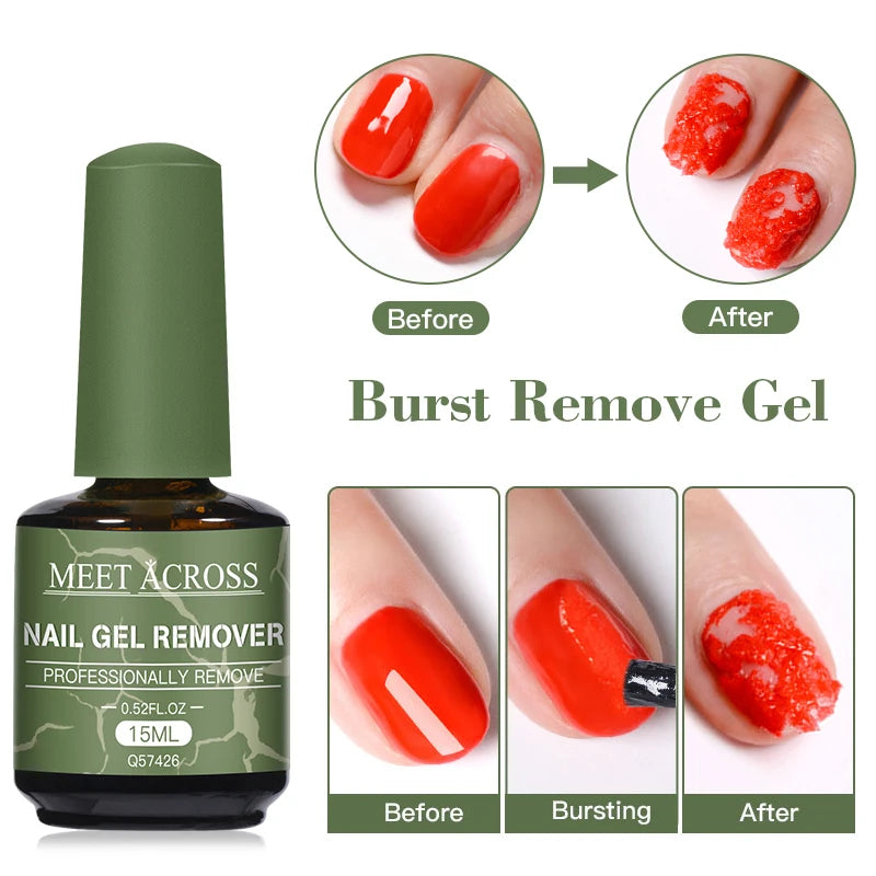 Meet Across 1/4bottle Nail Gel Remover
