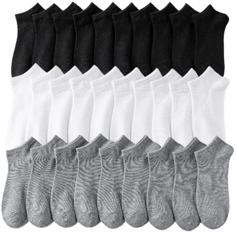 40Pc Solid Color Socks, Soft and Lightweight Ankle Socks - ATSProducts