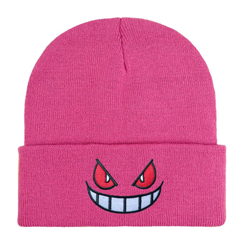 19 Colors Cartoon Evil Eyes Embroidered Beanies - ATSProducts