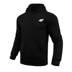 Men's hooded sweatshirt for all seasons; daily leisure, comfortable for outdoor, hooded jacket for gym; trendy men's clothing - ATSProducts