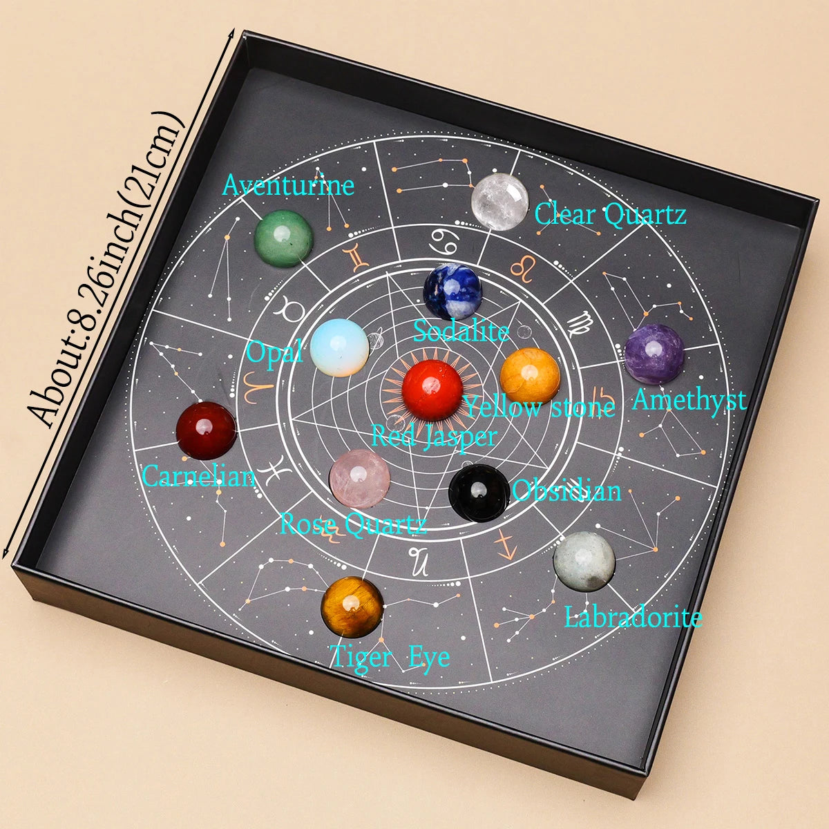 Natural Crystal Ball Constellation Healing Stones - ATSProducts
