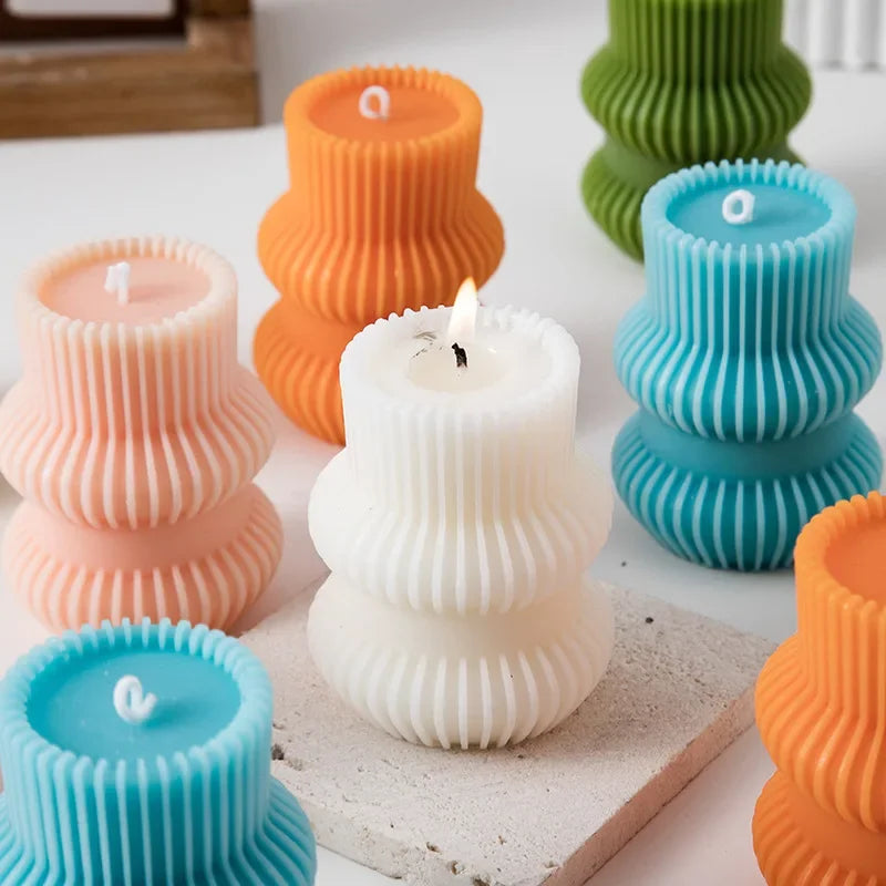Ribbed Scented Candles - ATSProducts
