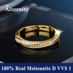 Platinum-Plated Moissanite Eternity Band - ATSProducts