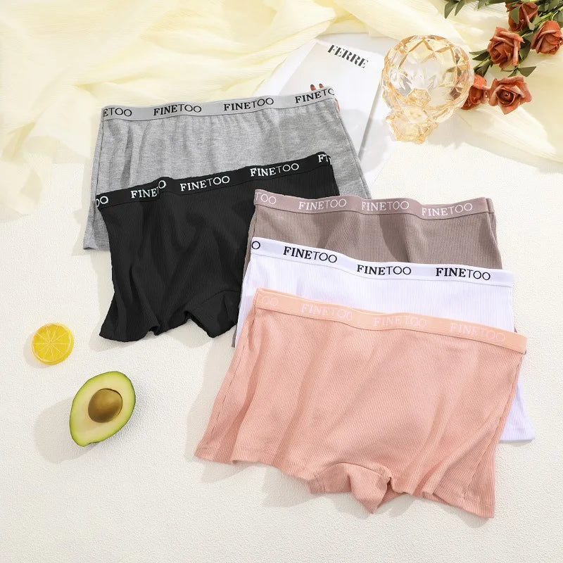 Women Cotton Panties 3PC/Set Soft Boyshort - ATSProducts