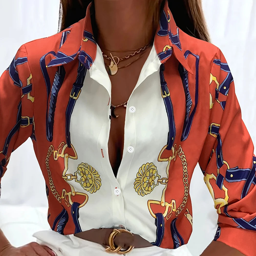 3D Digital Printed Button-Down Casual Shirt - ATSProducts