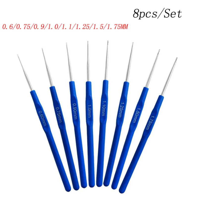 8pcs/set 0.6-1.75mm  Crochet Hooks - ATSProducts
