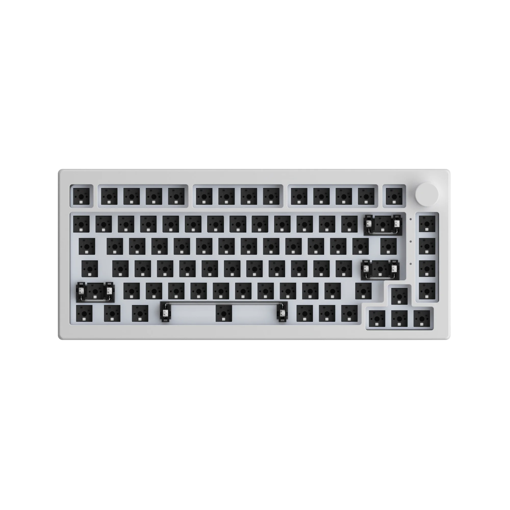 Akko 5.0 Wireless Custom Mechanical Gaming Keyboard Kit with Knob Gasket