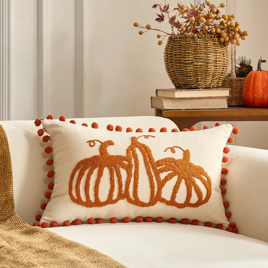 1PC Fall Maple Leaf Pumpkin Pillowcase - ATSProducts