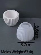 UdoCOol Round Striped Candle Jar - ATSProducts