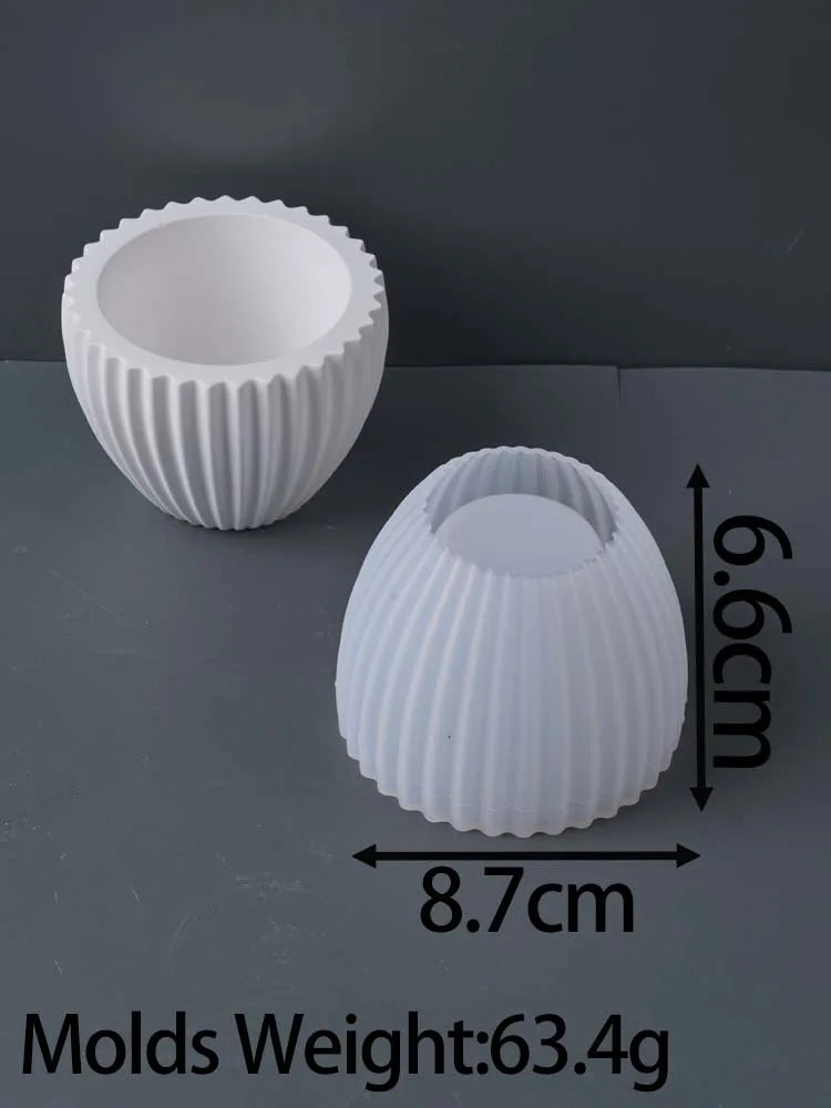 UdoCOol Round Striped Candle Jar - ATSProducts