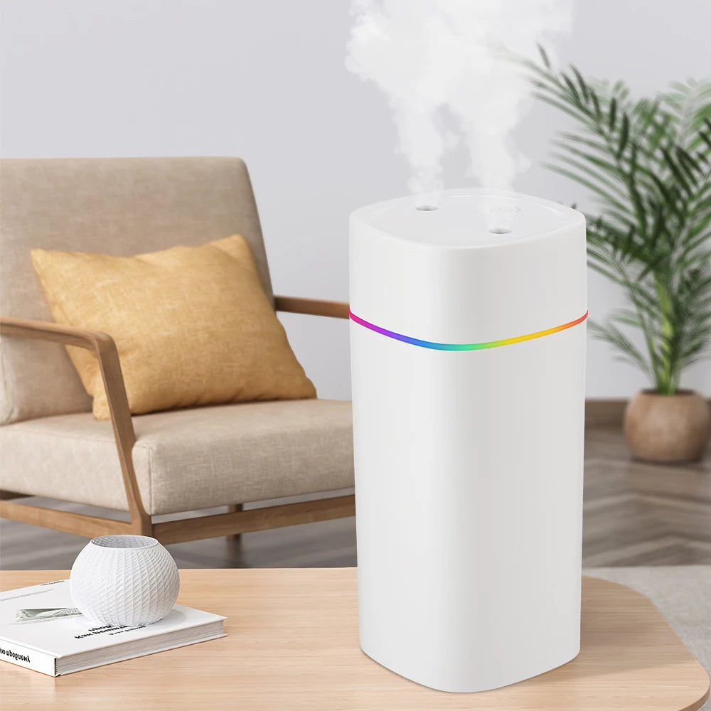 AFDEAL 600ML Air Humidifier USB Charging Essential Oil Purifier Aromatherapy Mist Maker - ATSProducts