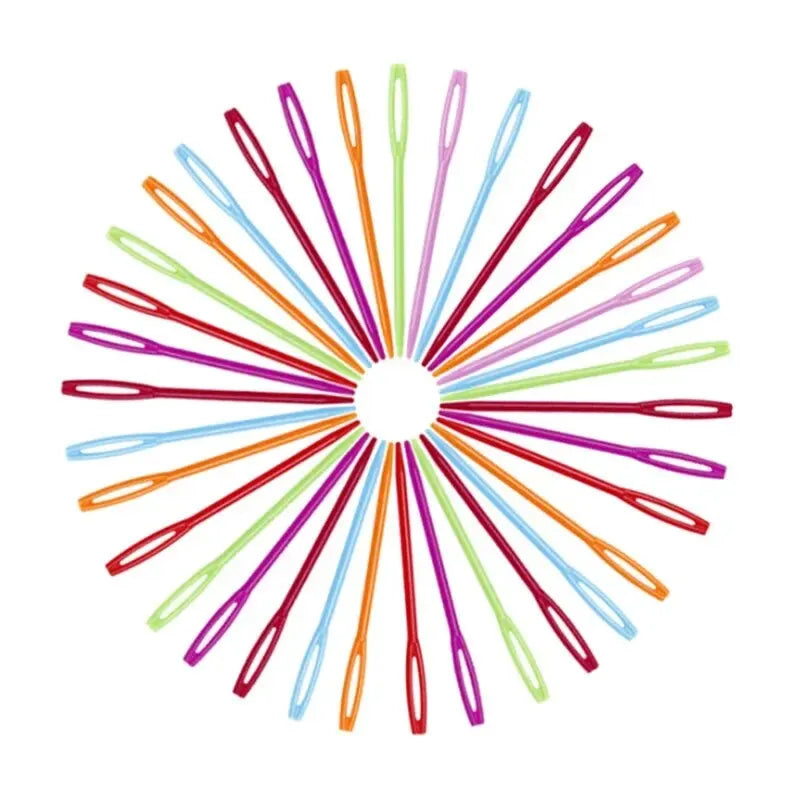 30 PCs Mixed Color 7/9/15cm Plastic Knitting Needles - ATSProducts