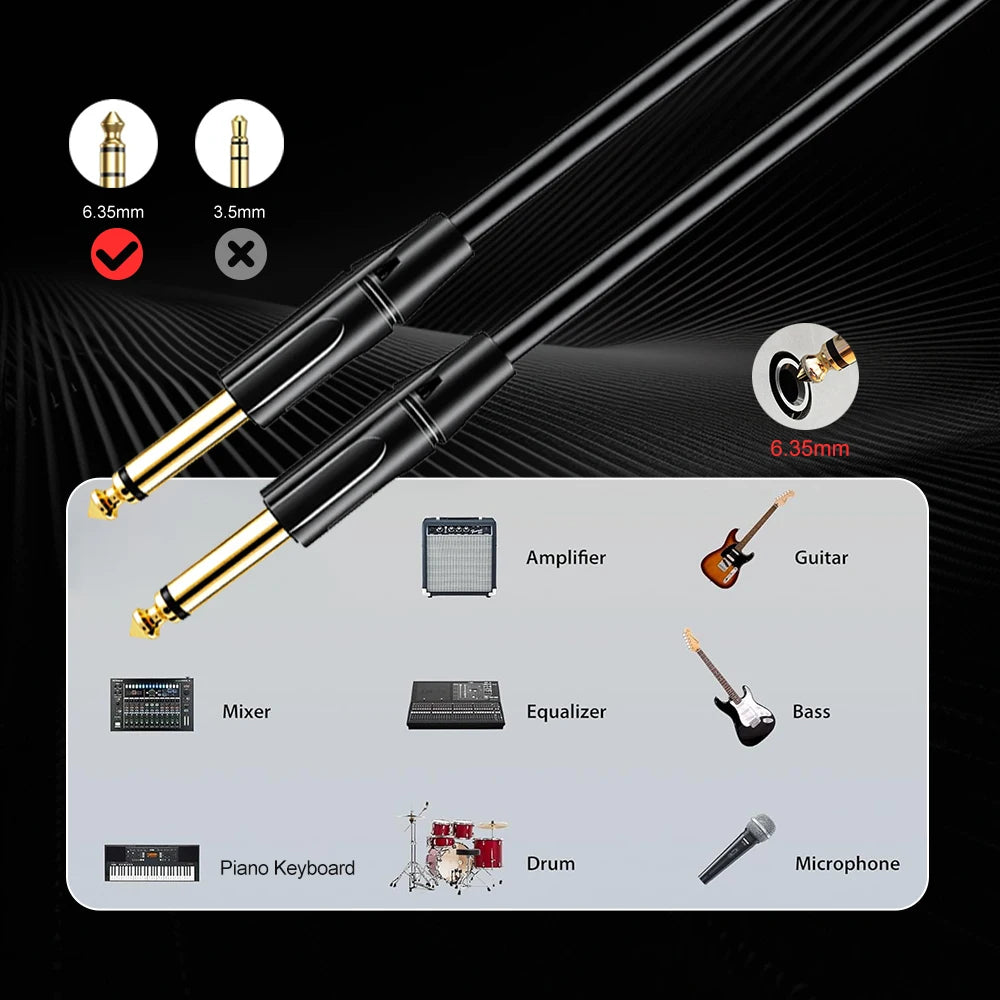 Guitar Cable Male to Male for Electric Instruments - ATSProducts