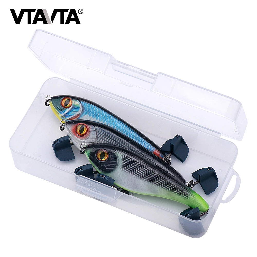 VTAVTA 3pcs/Box Rattling  VIB Fishing Lure 105mm 30g Sinking Wobbler Hard Tackle Kit - ATSProducts