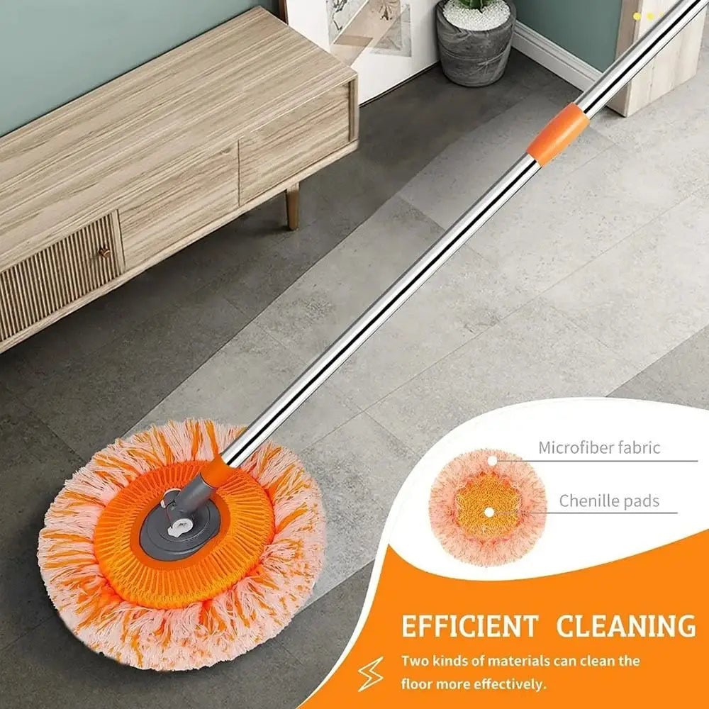 Round Cleaning Mop with Extension Pole - ATSProducts