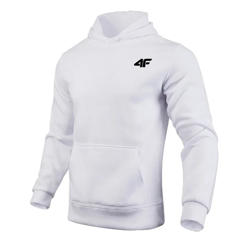 Men's hooded sweatshirt for all seasons; daily leisure, comfortable for outdoor, hooded jacket for gym; trendy men's clothing - ATSProducts