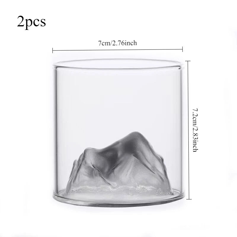 Mountain Design Glass Cup - ATSProducts
