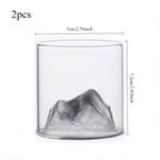 Mountain Design Glass Cup - ATSProducts