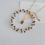VENTFILLE Sterling Silver Golden Tiger Eye Stone Necklace - ATSProducts