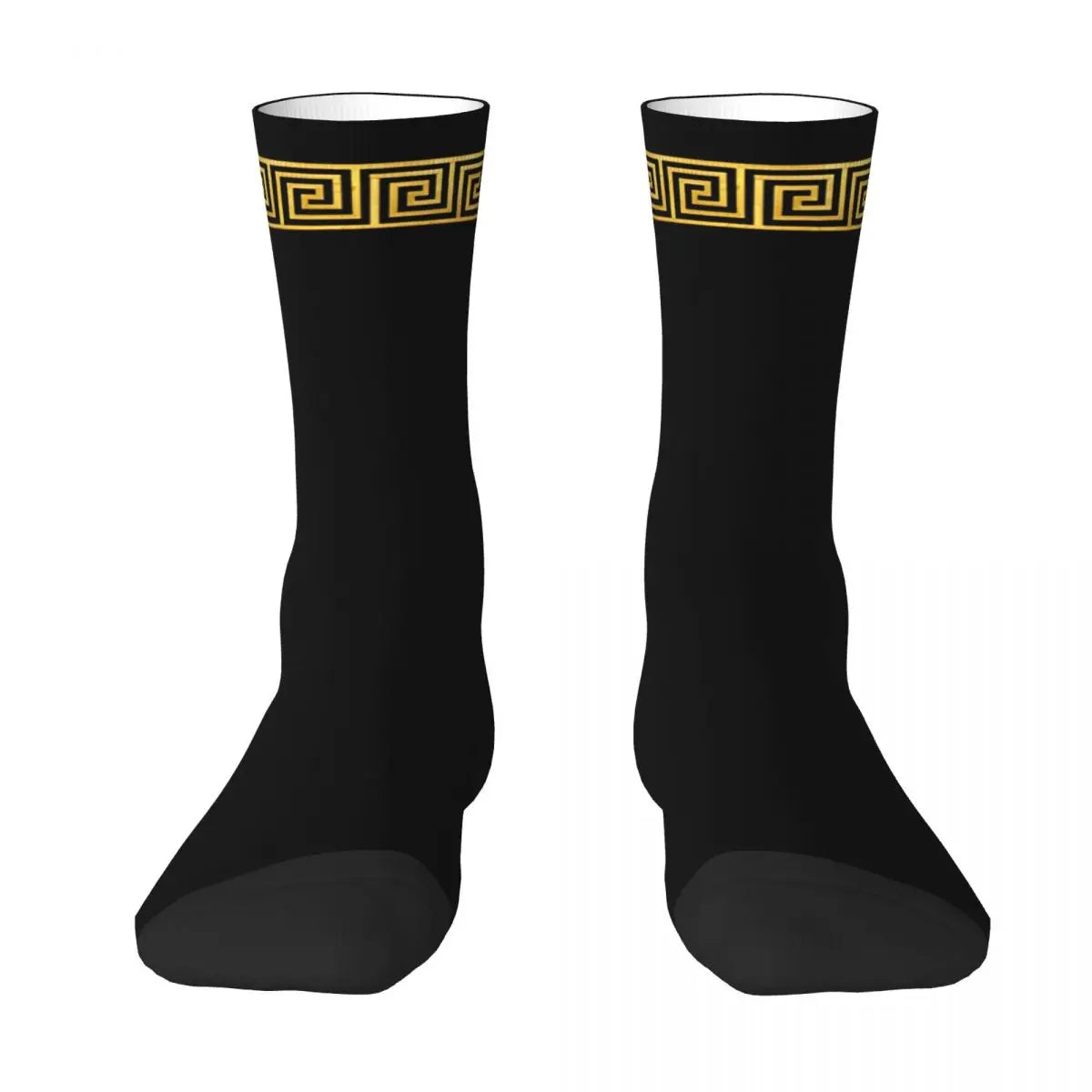 Gold Greek Keys Socks - ATSProducts