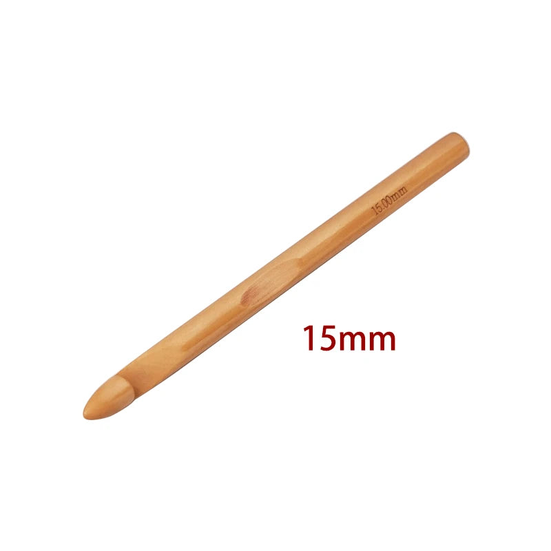 15/20/25/30 mm Wooden Crochet Hooks - ATSProducts