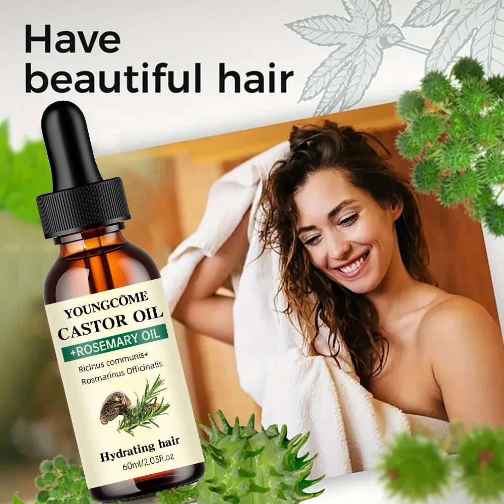 YoungCôme Castor And Rosemary Oil for Hair Growth