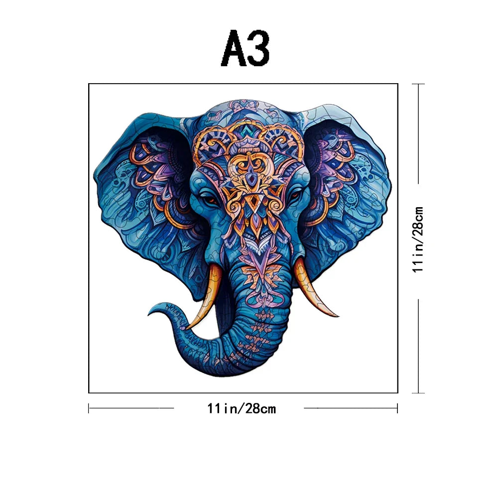 ABToys Puzzle Wooden Elephant Puzzle - ATSProducts