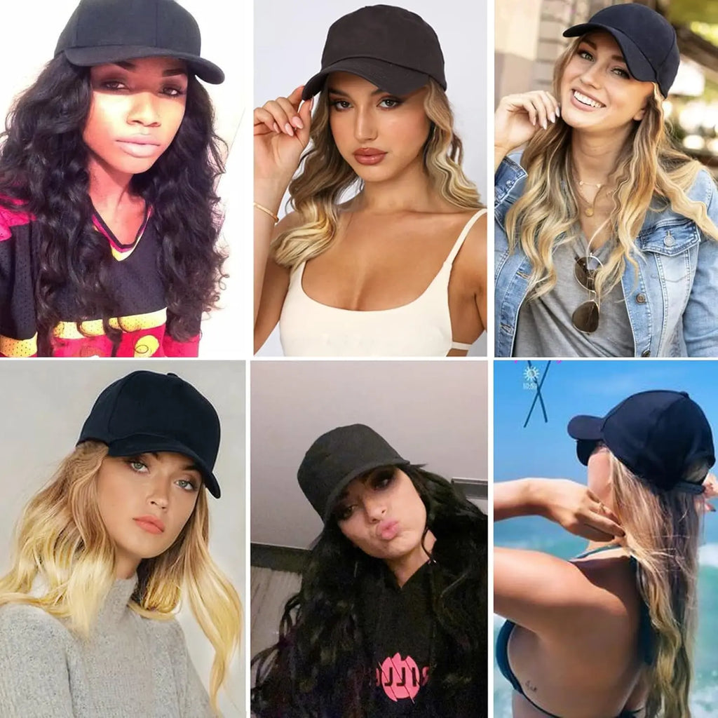 Baseball Cap Wavy Wig - ATSProducts