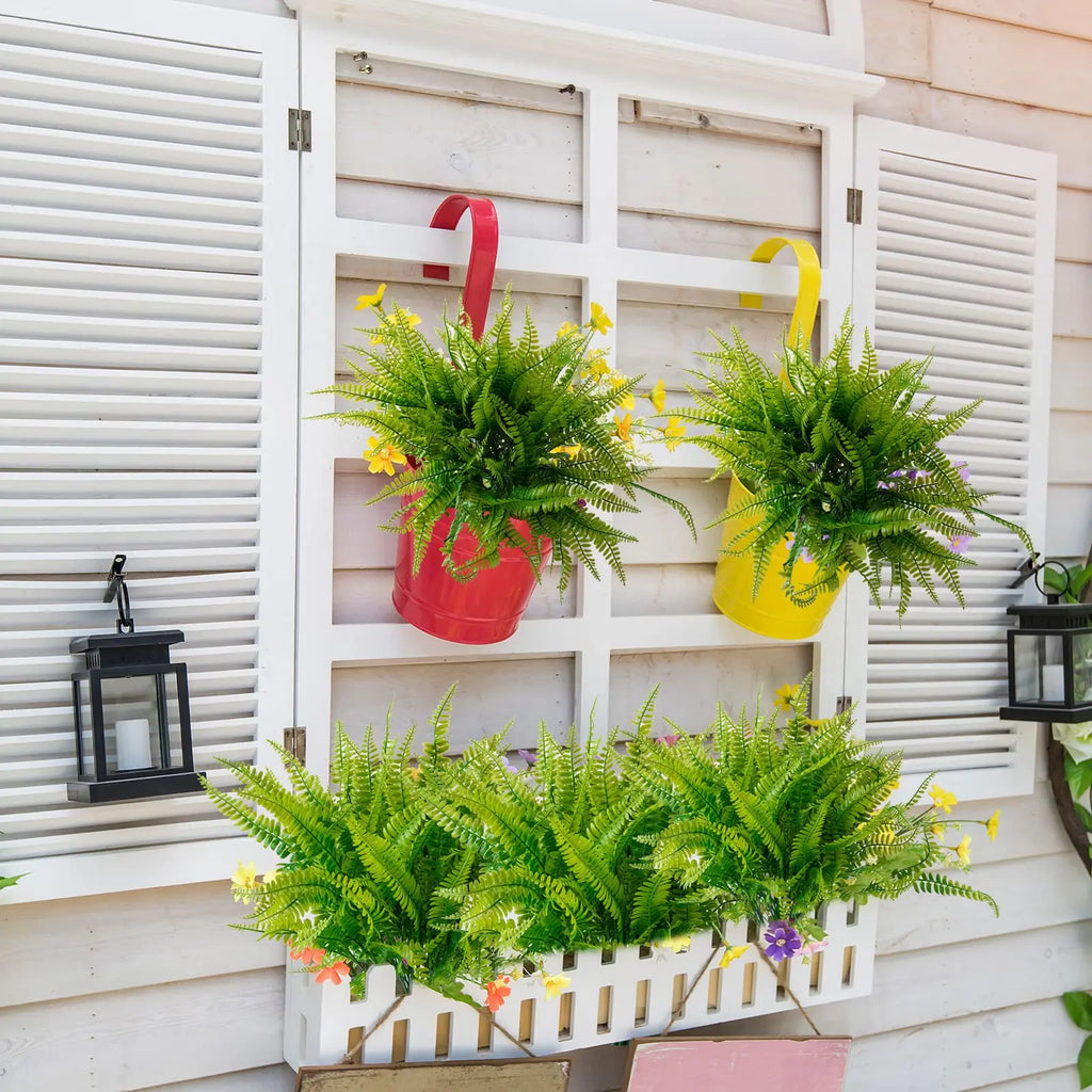 Chenao 4 Bundles Of Artificial Boston Ferns