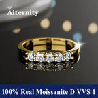 Platinum-Plated Moissanite Eternity Band - ATSProducts
