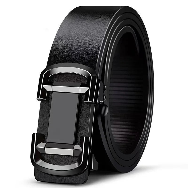 Genuine Leather Automatic Buckle Belt - ATSProducts