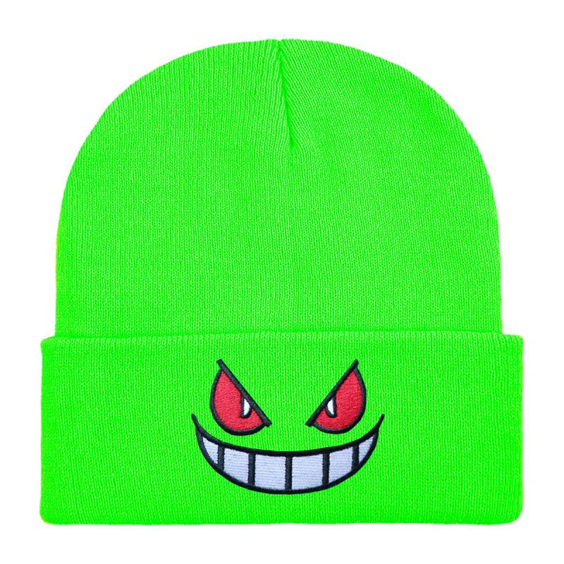 19 Colors Cartoon Evil Eyes Embroidered Beanies - ATSProducts
