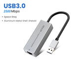 2500Mbps USB Ethernet Network Adapter for Macbook Pro Air USB C - ATSProducts