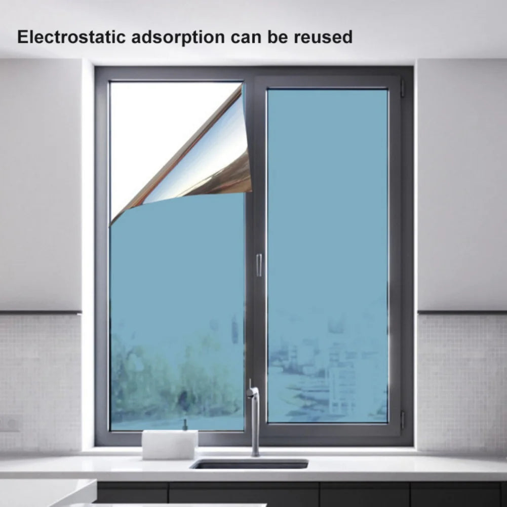 Window Sunscreen Privacy Tint Film Non Adhesive - ATSProducts