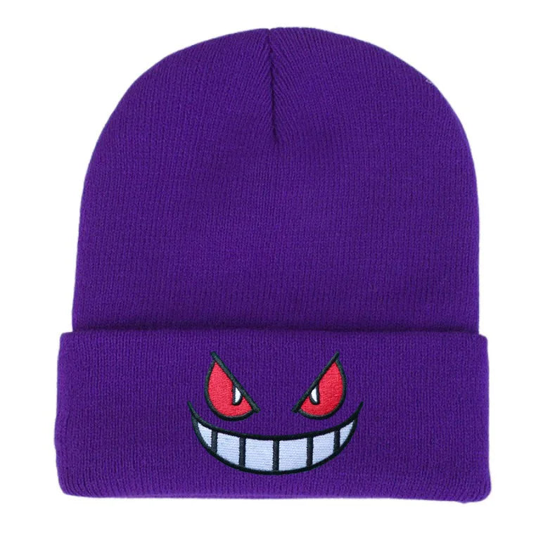 19 Colors Cartoon Evil Eyes Embroidered Beanies - ATSProducts